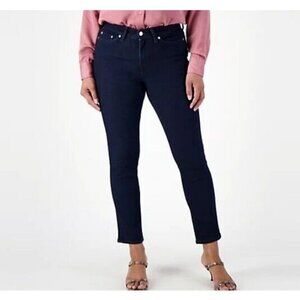 Encore by Idina Menzel Regular Skinny Ankle Jeans Rinse Wash, Reg 14